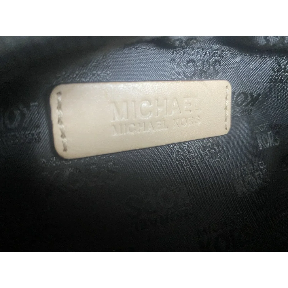 Michael Kors Jet Set Black Pebbled Leather Tote/Purse